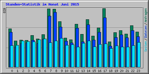 Stunden-Statistik im Monat Juni 2015