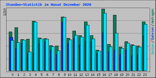 Stunden-Statistik im Monat Dezember 2020