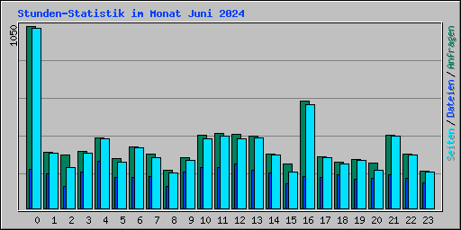 Stunden-Statistik im Monat Juni 2024