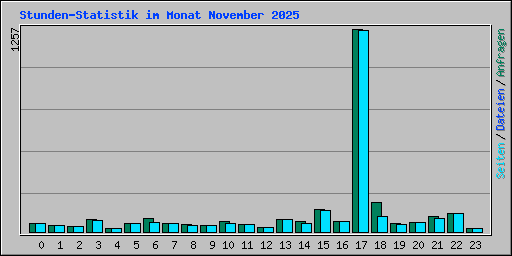 Stunden-Statistik im Monat November 2025